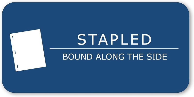 Roaring Spring Exam Blue Books, 10 School Examination Booklets, 8.5" x 7", 8 Sheets/16 Pages, Wide-Ruled with Margin Student Testbook, Made in USA - Image 5